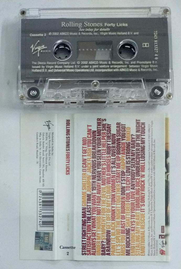 Rolling Stones Forty Licks English Album Audio Cassette Audio