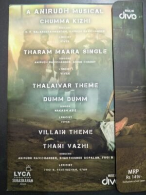 Darbar Tamil Audio CD by Anirudh www.mossymart.com