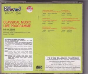 Classical Music Live Programme by KJ Yesudas Vol. 1 - www.mossymart.com