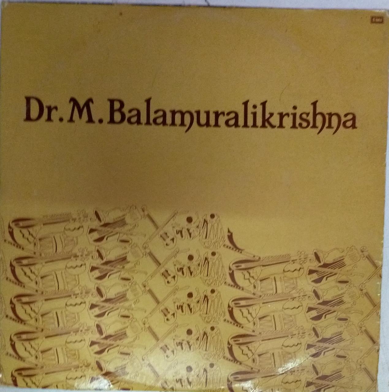 Carnatic Songs LP Vinyl Record By Dr M Balamuralikrishna - Carnatic ...