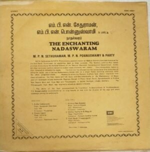 The Enchanting Nadaswaram LP Vinyl Record by MPN Ponnuswamy www.mossymart.com