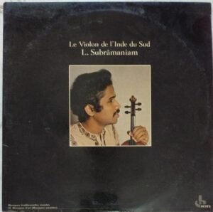 Violin Instrument LP Vinyl Record by L Subramaniam www.mossymart.com
