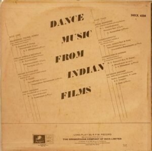 Dance Music from Indian Films Tamil LP Vinyl Record www.mossymart.com