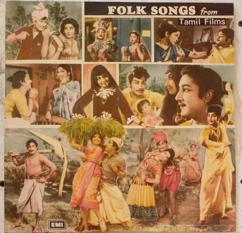 Folk Songs from Tamil Films LP Vinyl Record www.mossymart.com
