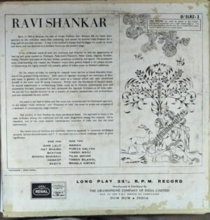 Music Instrumental LP Vinyl Record by Ravi Shankar www.mossymart.com
