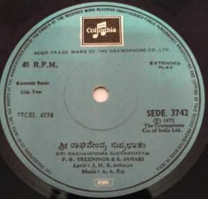 Sri Ragavendra Suprabhatham Kannada EP Vinyl Record 3742 by AA Raj www.mossymart.com 1 Sri Ragavendra Suprabhatham Kannada EP Vinyl Record 3742 by AA Raj www.mossymart.com