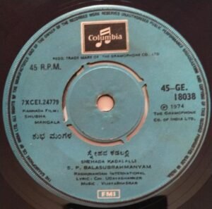 Shubha Mangala Kannada Film EP Vinyl Record by Vijayabhaskhar 18038 www.mossymart.com 1 Shubha Mangala Kannada Film EP Vinyl Record by Vijayabhaskhar 18038 www.mossymart.com