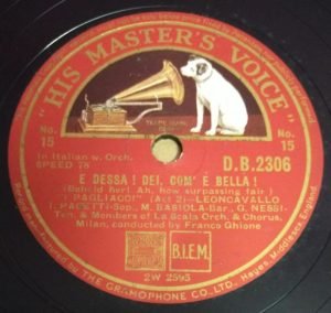 Arlecchin Colombina 78 RPM Record by Franco Ghione DB 2306 www.mossymart.com