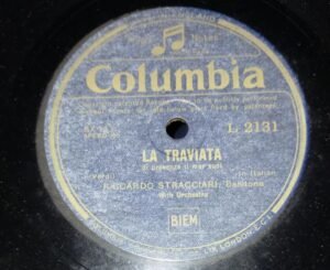 LA Traviata 78 RPM Record by Riccardo Stracciari with orchestra L 2131 www.mossymart.com