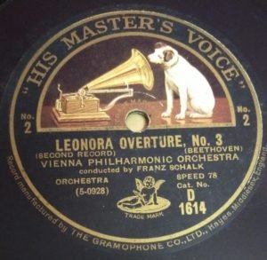 Leonaor Overture Vienna Philharmonic Orchestra 78 RPM Record by Franz Sohalk D 1614 www.mossymart.com