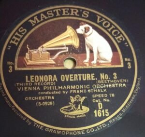 Leonaor Overture Vienna Philharmonic Orchestra 78 RPM Record by Franz Sohalk D 1615 www.mossymart.com