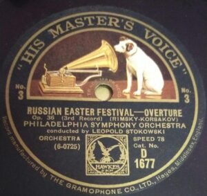 Russian Easter Festival-Overture Philadelphia Symphony Orchestra 78 RPM Record by Leopold Stokowski www.mossymart.com