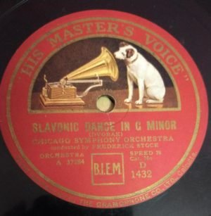 Slavonic Dance in G Minor Chicago Sympony Orchestra 78 RPM record by Frederick Stock 37284 www.mossymart.com