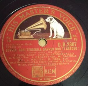 Suvvia Cosi Ternible Davver Non Ti Credeo 78 RPM Record by La Scala Orchestra D B 2307 www.mossymart.com