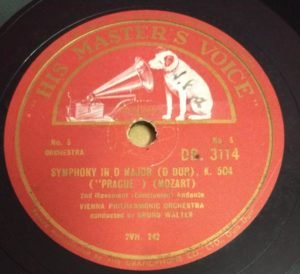 Symphony In D Major 78 RPM Record by Vienna Philharmonic Orchestra DB 3114 www.mossymart.com