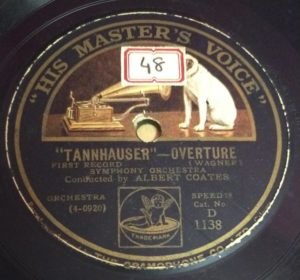 Tannhauser Overture Symphony Orchestra 78 RPM Record by Albert Coates D 1138 www.mossymart.com