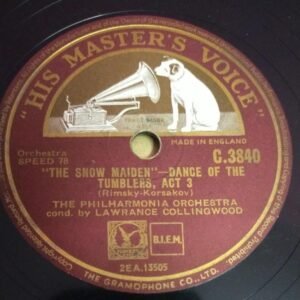 The Snow Maiden Dance of the Tumblers 78 RPM Record by The Philharmonia Orchestra C 3840 www.mossymart.com