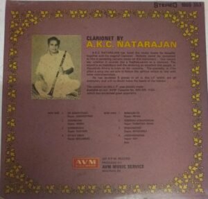 Clarionet Instrumental LP Vinyl Record by A K C Natarajan www.mossymart.com