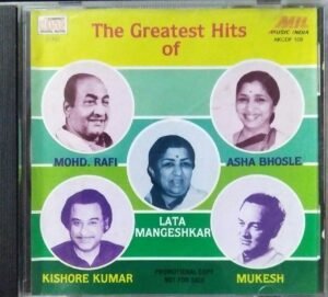 The Greatest Hits from Hindi Films Audio CD www.mossymart.com