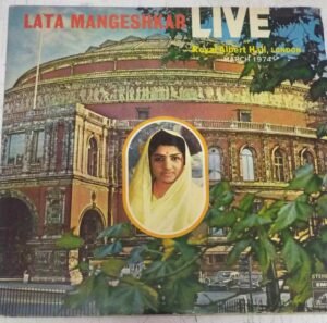 Lata Mangeshkar Live at London Hindi LP Vinyl Record www.mossymart.com