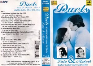 Duets Hindi Film Audio Cassette by Lata - Mukesh www.mossymart.com 1