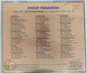 Hits of P Jayachandran Malayalam Film Hits Audio CD www.mossymart.com 2 Hits of P Jayachandran Malayalam Film Hits Audio CD www.mossymart.com 1