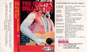 The Country Collection Willie Nelson English album Audio Cassette www.mossymart.com 1