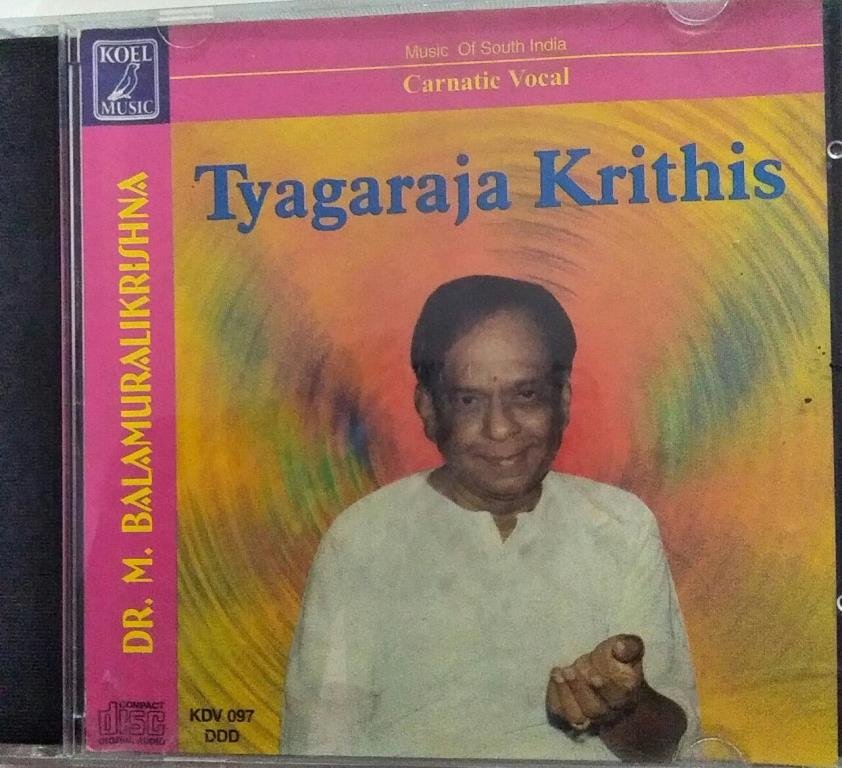 Tyagaraja Krithis Carnatic Vocal Audio CD By Dr. M Balamuralikrishna ...