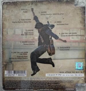 Jab Tak Hai Jaan Hindi Film Audio CD by AR Rahman www.mossymart.com 1