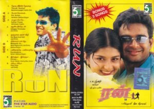 Runn Tamil Film Audio Cassette by Vidyasagar www.mossymart.com 2