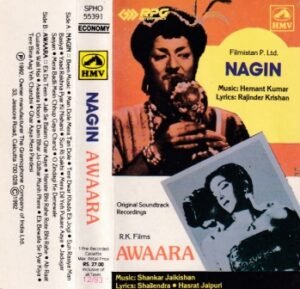 Nagin - Awaara - Hindi Audio Cassette by Hemant Kumar - Shankar Jaikishan