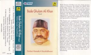 Bade Ghulam Ali Khan Vocal Audio Cassette www.mossymart.com 1