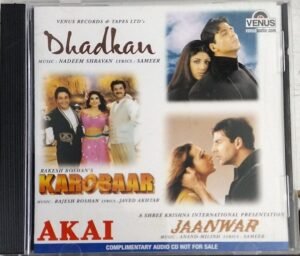 Dhadkan - Karobaar - Jaanwarr - Hindi Audio CD by Nadeem Sharavan - Rajesh Roshan - Anand Milind