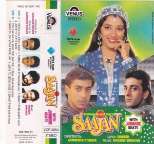 Saajan Hindi Film Audio cassette