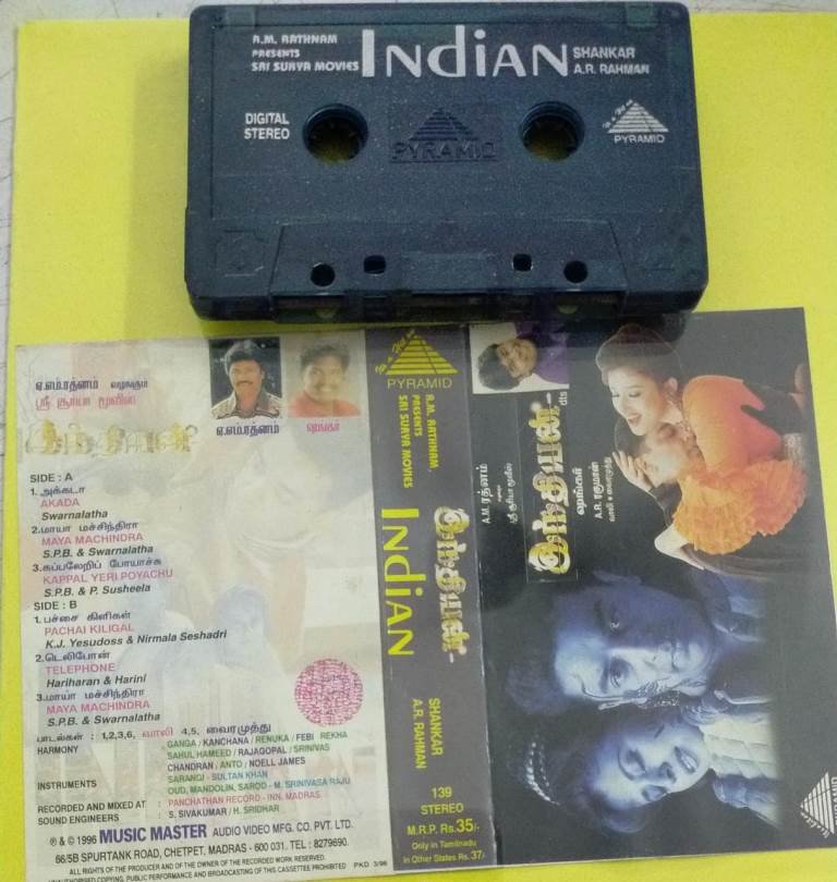 Lot of 66 Indian, Bollywood Music store Cassettes