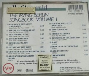 The Irving Berlin Songbook Engligh Album Audio CD