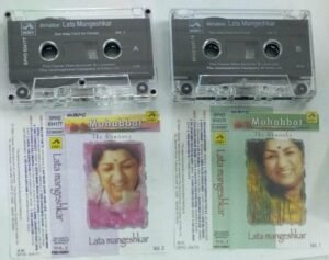 Mahabbat Hindi Film hits Audio Cassette by Lata Mangeshkar ( 2 cassette pack)