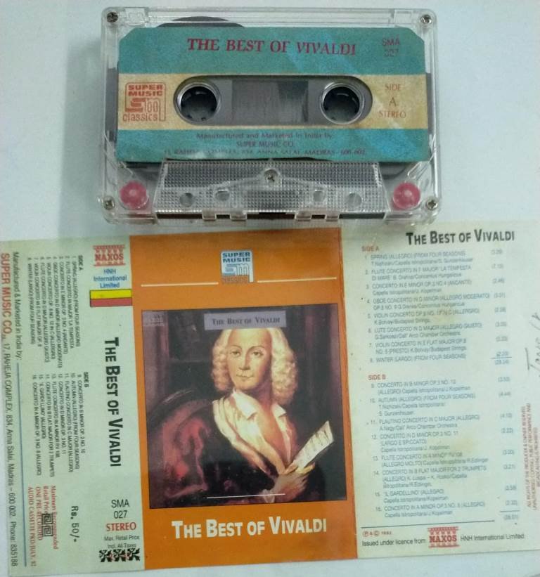 The Best of Vivaldi English Album Audio Cassette - Audio Cassettes ...