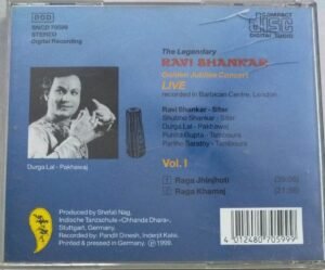 The Legendary Ravi shankar Instrumental Audio CD