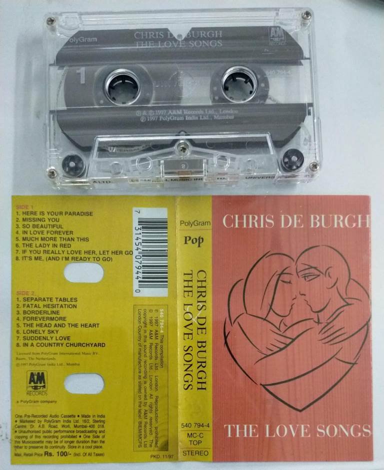 Chris De Burch The Love Songs English Album Audio Cassette Audio Cassettes English Mossymart