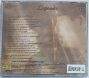 Legends Hindi Film Hits from Raj kapoor Starrer movies Audio CD.jpg6