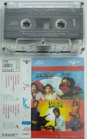 Saagar - Sholay Hindi Film Audio Cassette ( imported cassette)