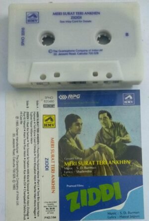 Meri Surat Teri Ankhen- Ziddi Hindi Film Audio Cassette