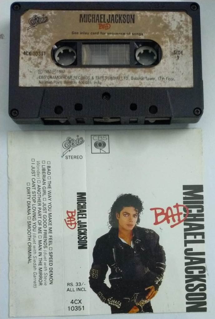 Michael Jackson Bad English Audio Cassette - Audio Cassettes, English ...