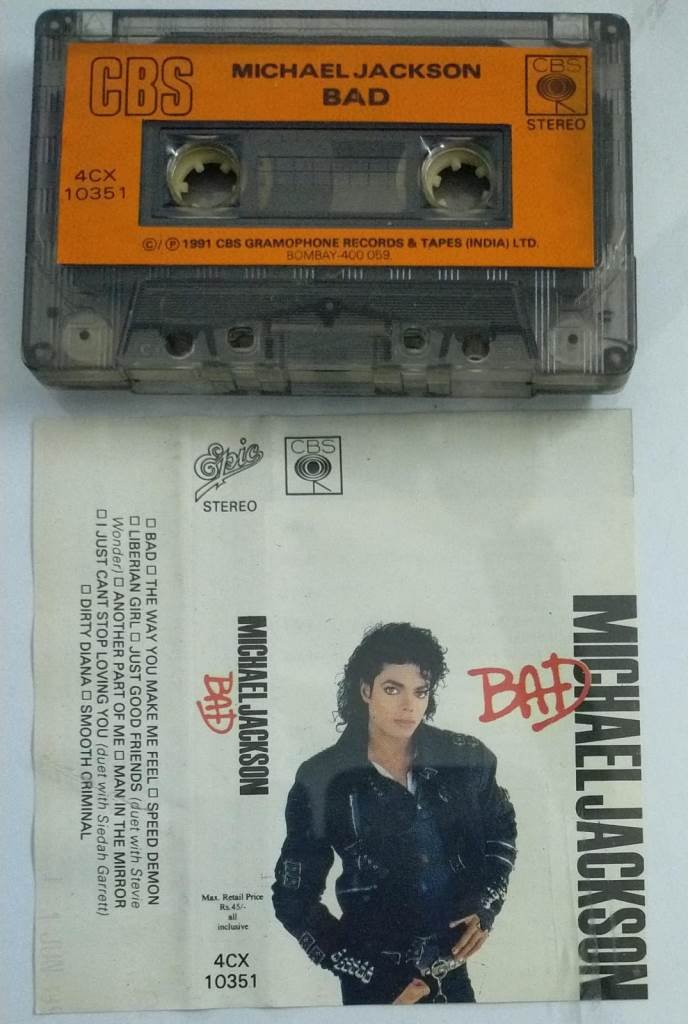 Michael Jackson Bad English Audio Cassette - Audio Cassettes, English ...