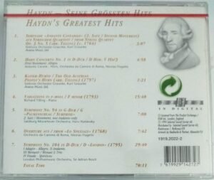 Haydn's Greatest Hits English Audio CD.jpg1