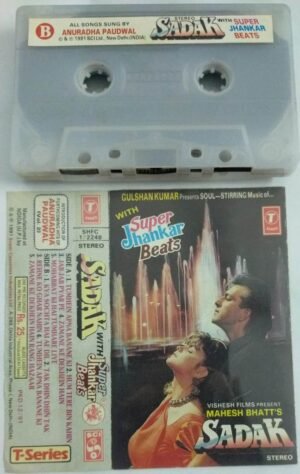 Sadak Hindi Film Audio Cassette with Super Jhankar Beats