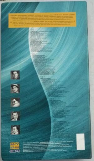 Legends pack Hindi Film songs Audio CD by Kishore Kumar ( pack of 5 Audio CDs)