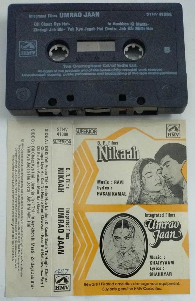 Nikaah - Umrao Jaan Hindi Audio Cassette - Audio Cassettes, Hindi ...