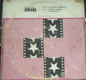 Diwana Hindi Film LP Vinyl Record by Shankar Jaikishan
